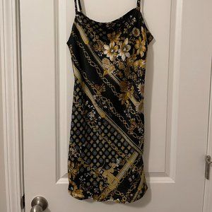 Princess Polly Lucci Mini Dress Black & Gold US 6